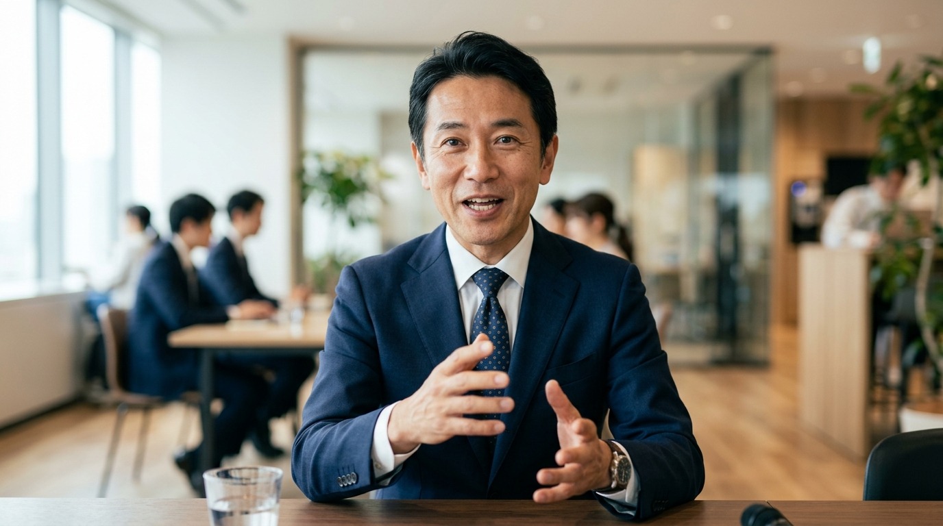 自社の考え方を自分の言葉で語る中小企業の経営者